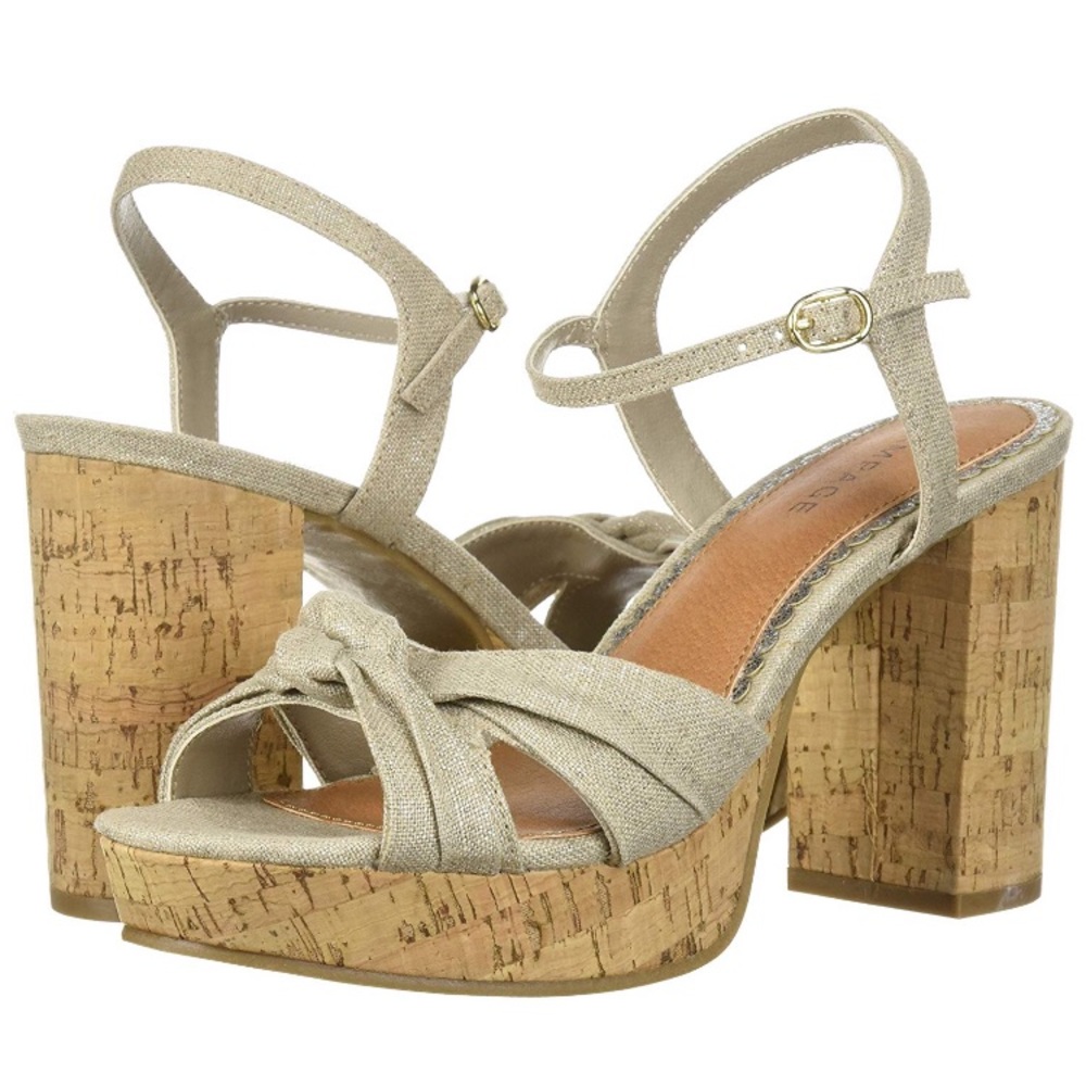 Rampage chunky heel sandal with back strap